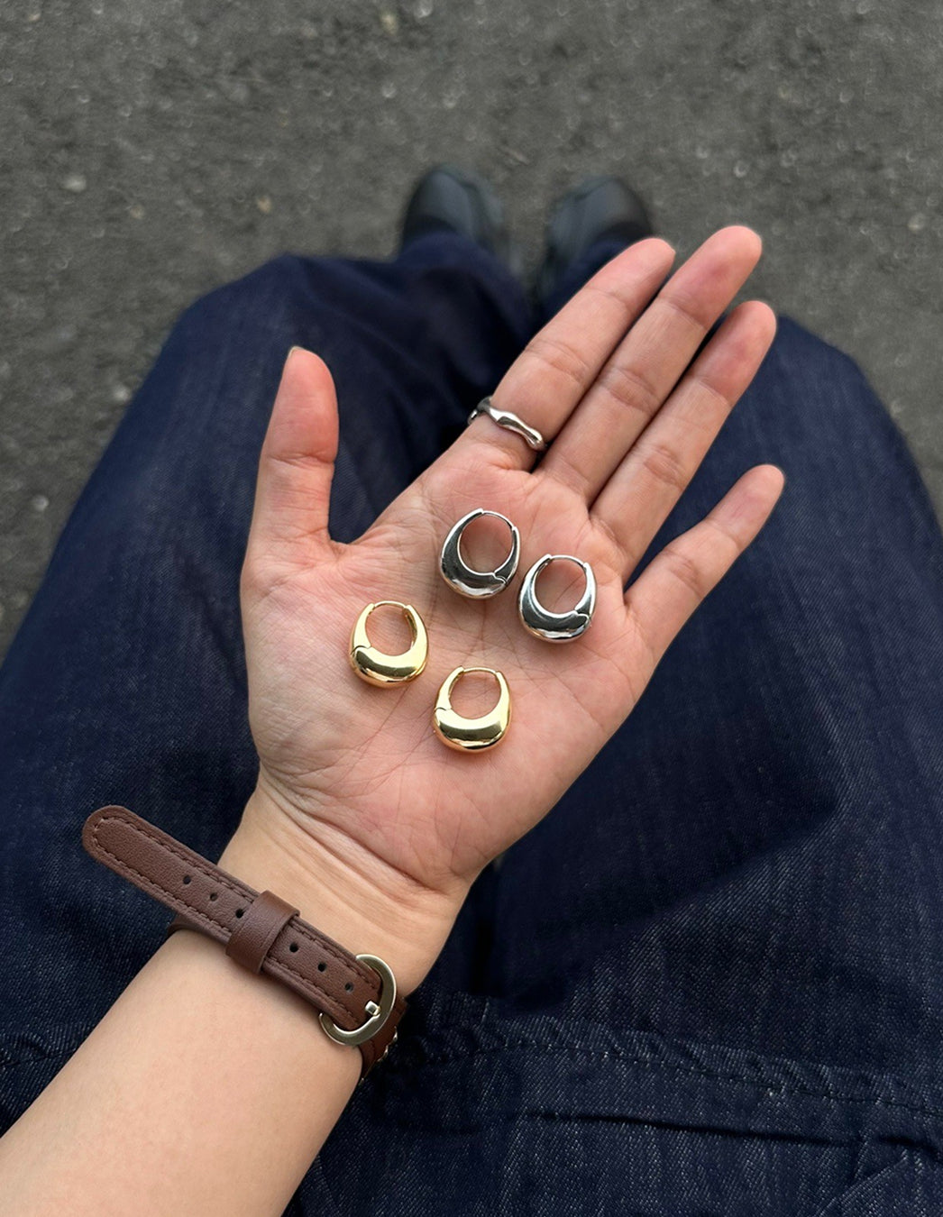 ドロップボリュームピアス AY1004