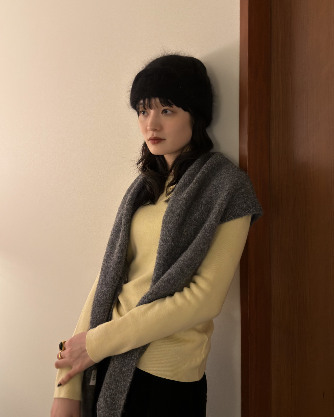 ソフトシアークルーネックニットトップス
AA0016