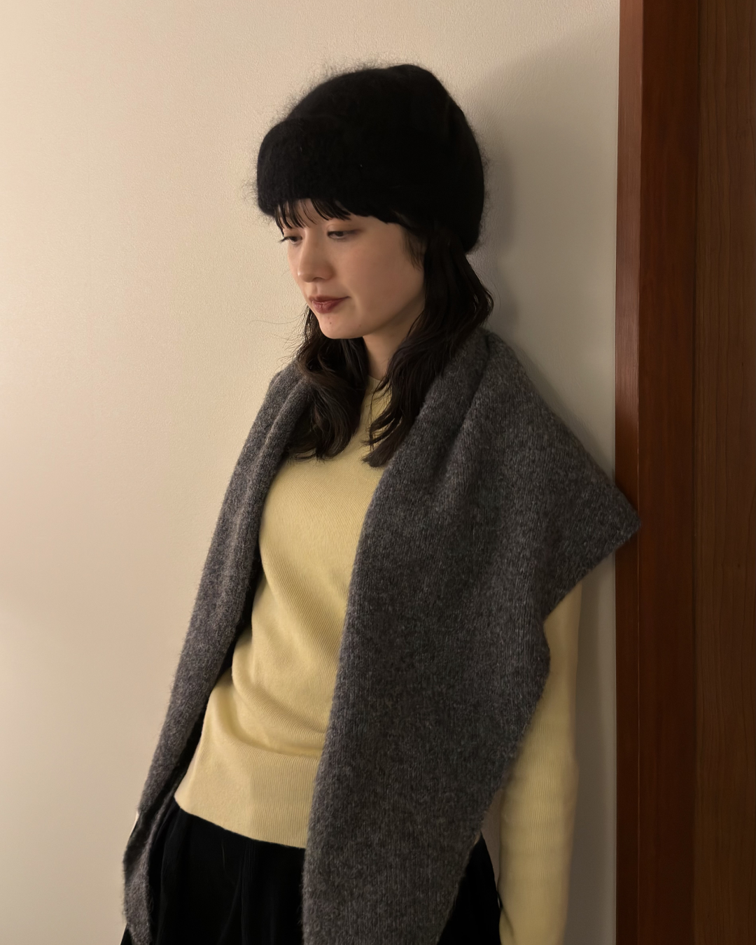 ソフトシアークルーネックニットトップス
AA0016