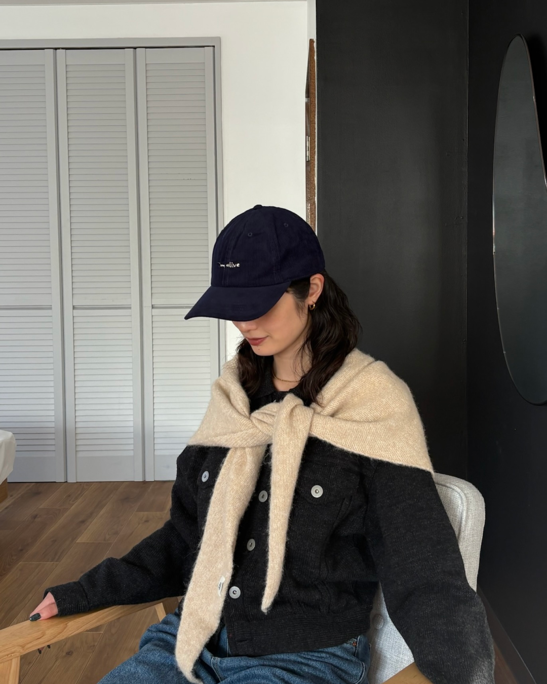 ニットスカーフ AA0022