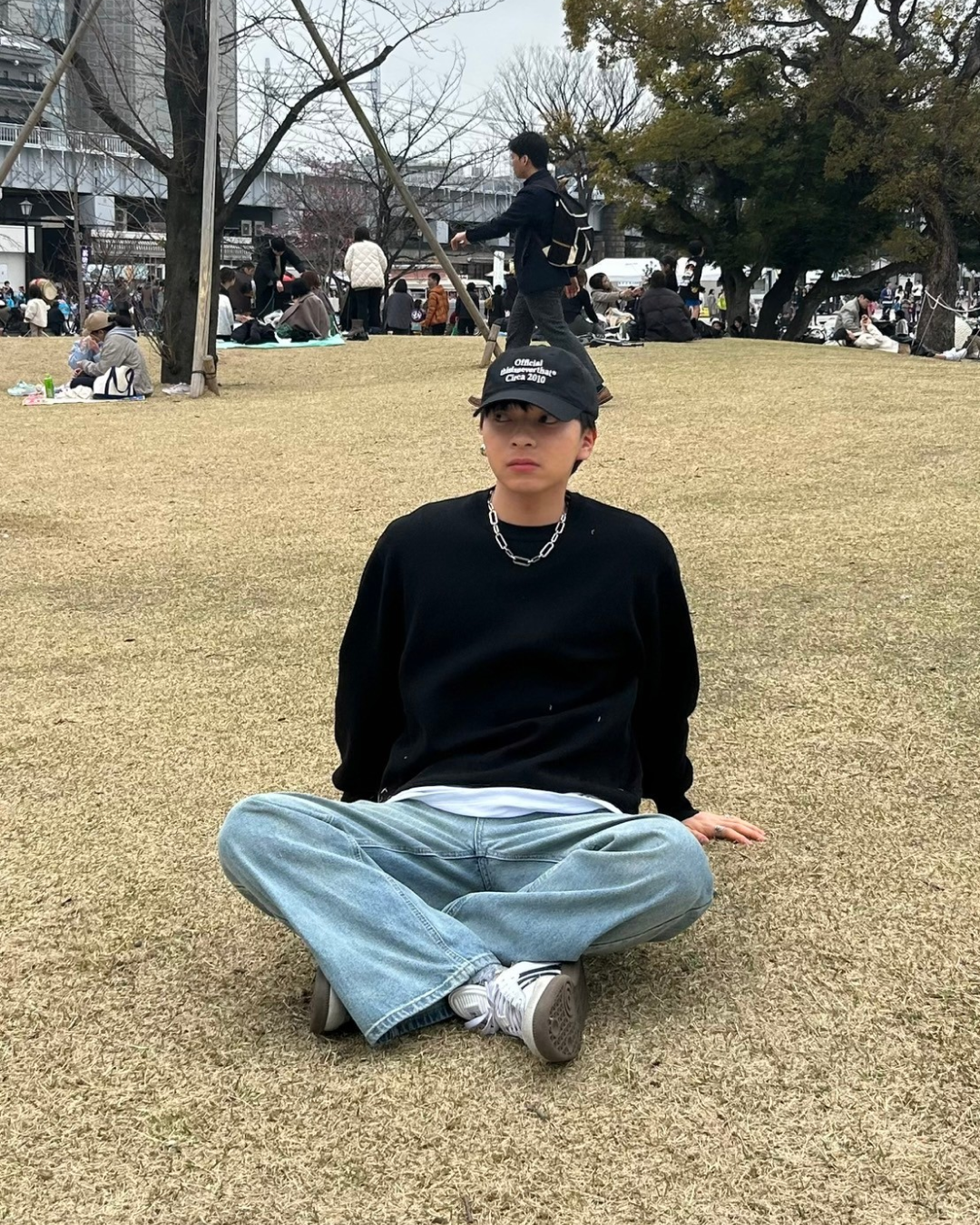 レタリングブラックキャップ AS0005