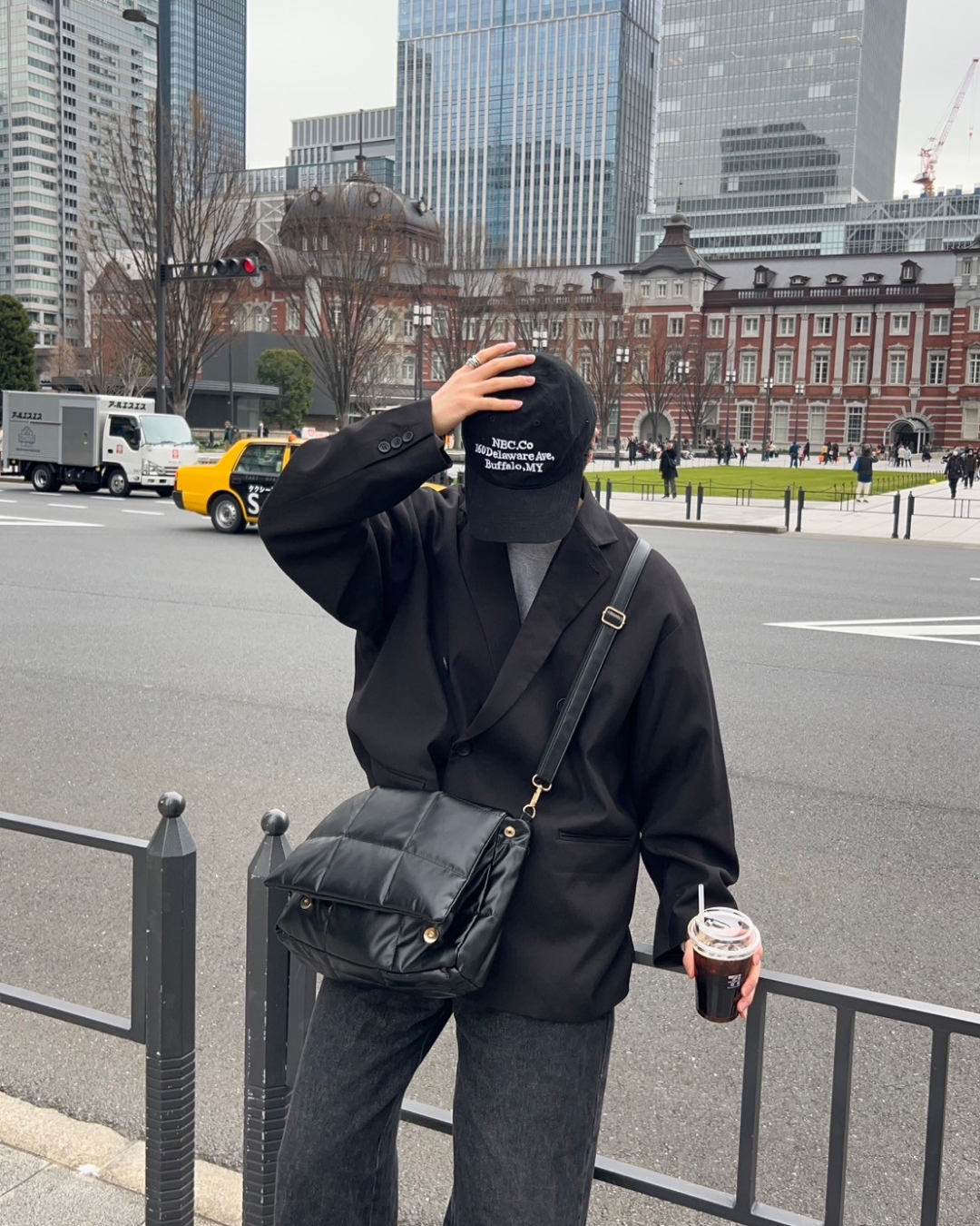 レタリングブラックキャップ AS0005