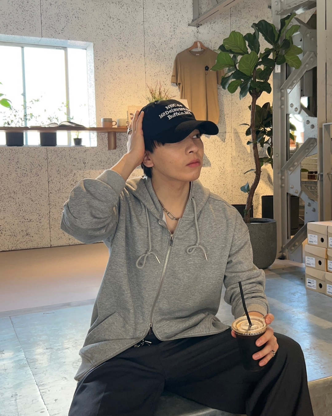 レタリングブラックキャップ AS0005