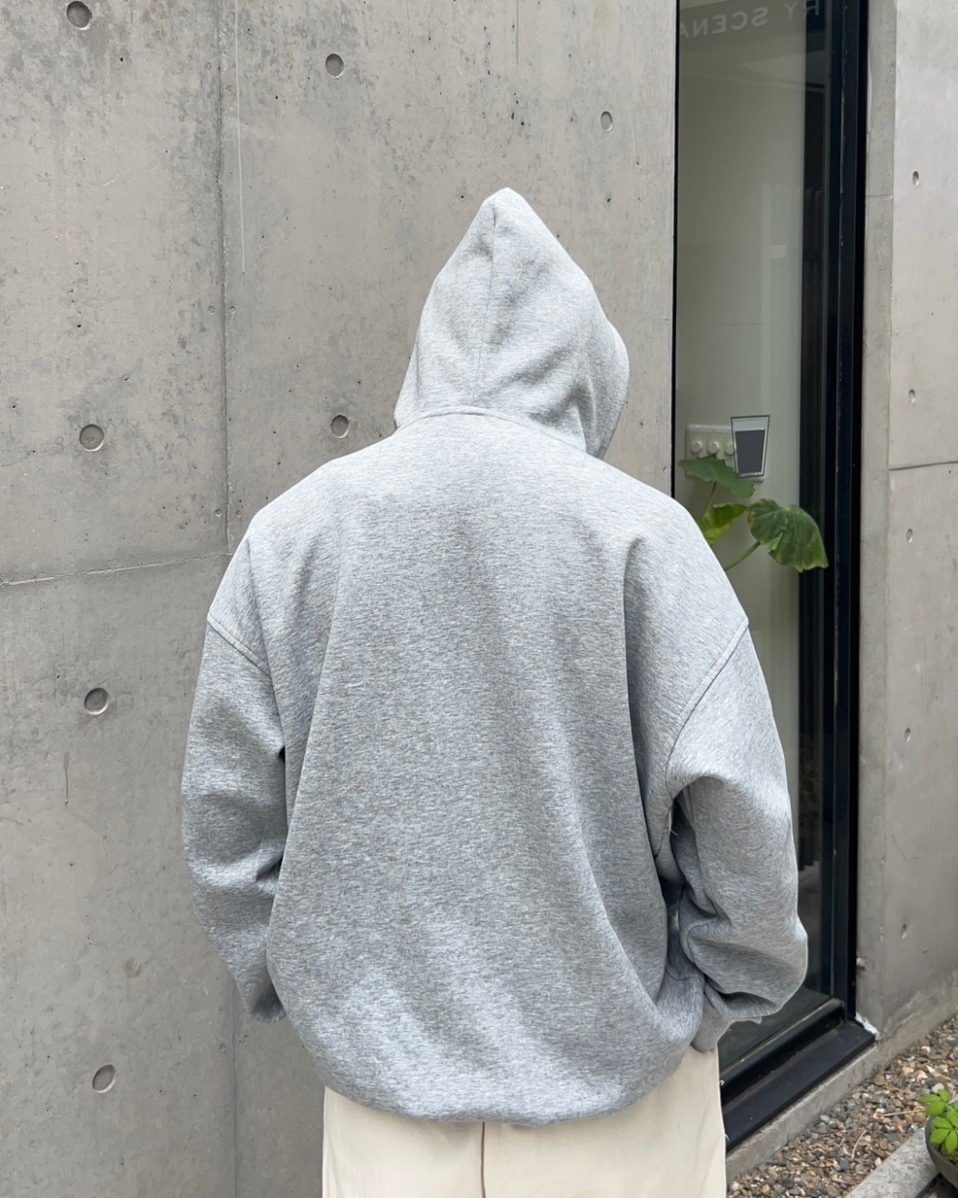 Double zip oversized hoodie AS0006