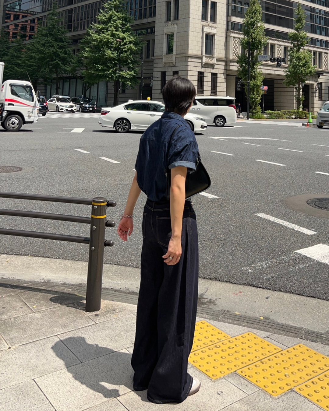 インディゴワイドデニムパンツ AS0040