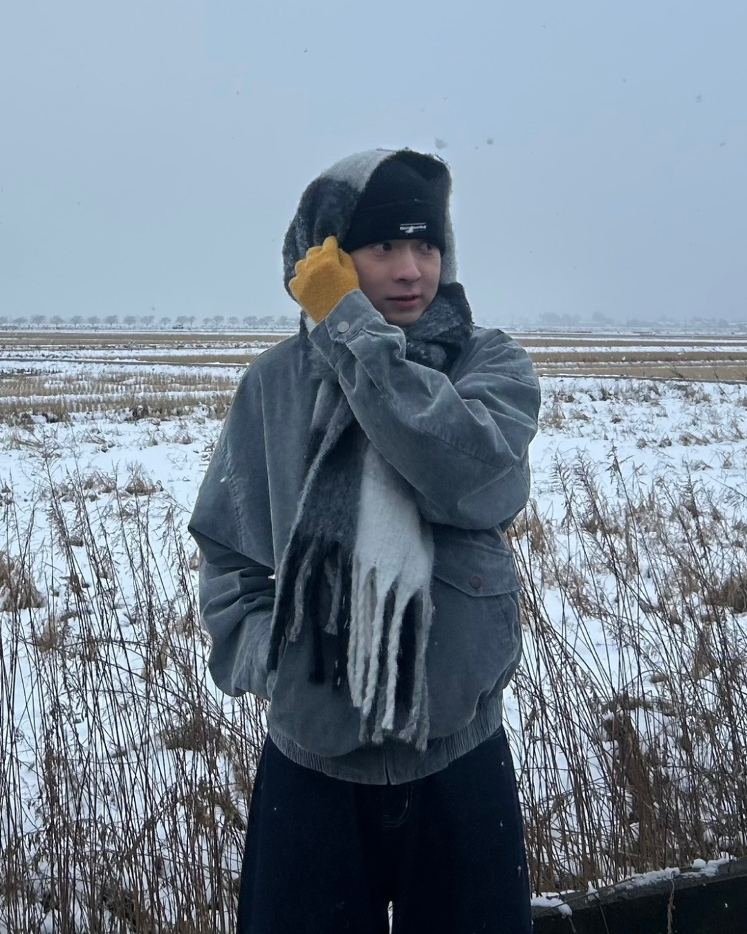 【即納】バイカラーショートブルゾン AS0066