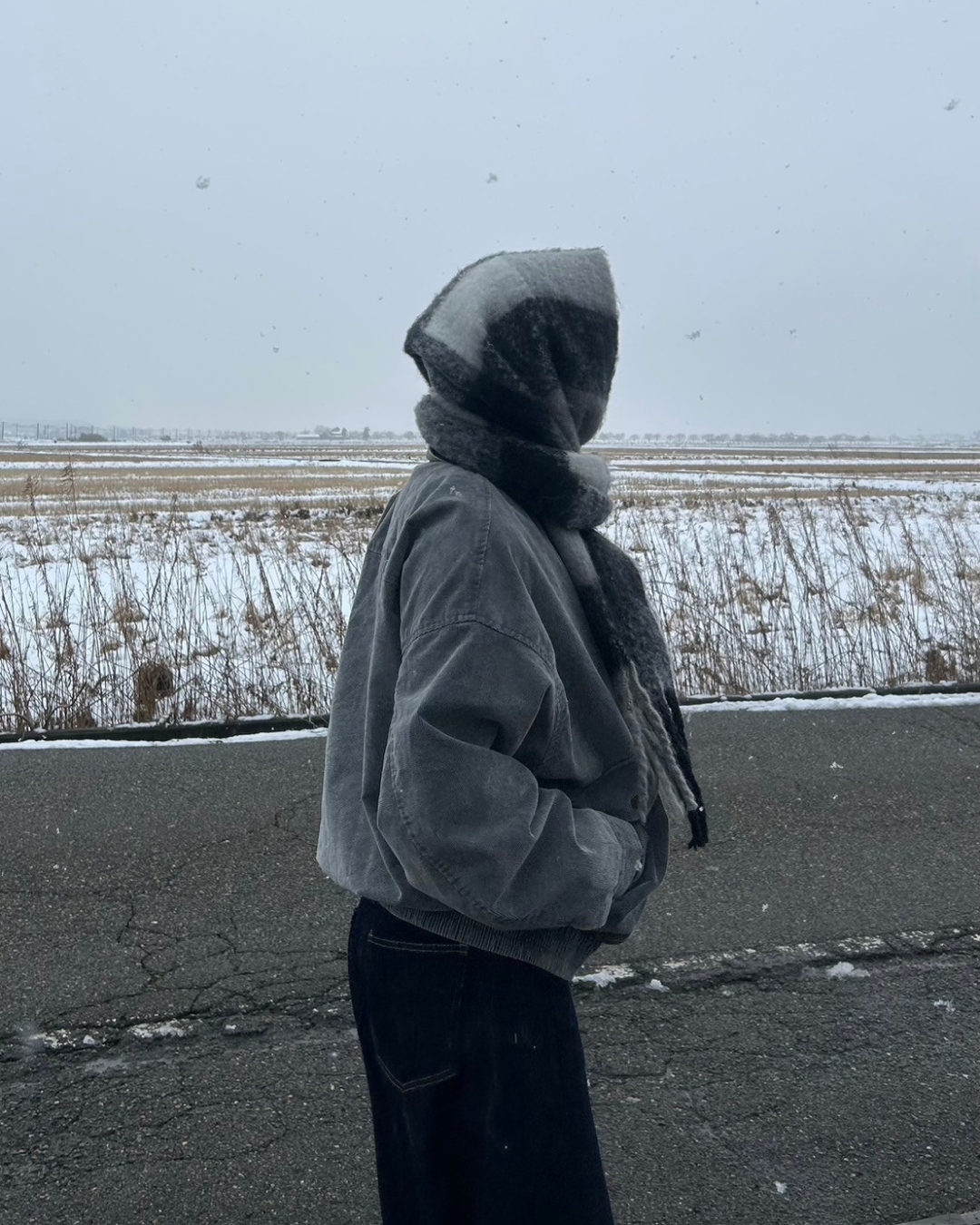 【即納】バイカラーショートブルゾン AS0066