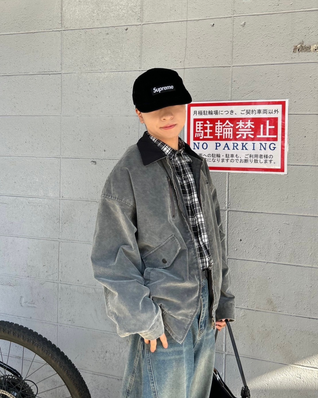 【即納】バイカラーショートブルゾン AS0066