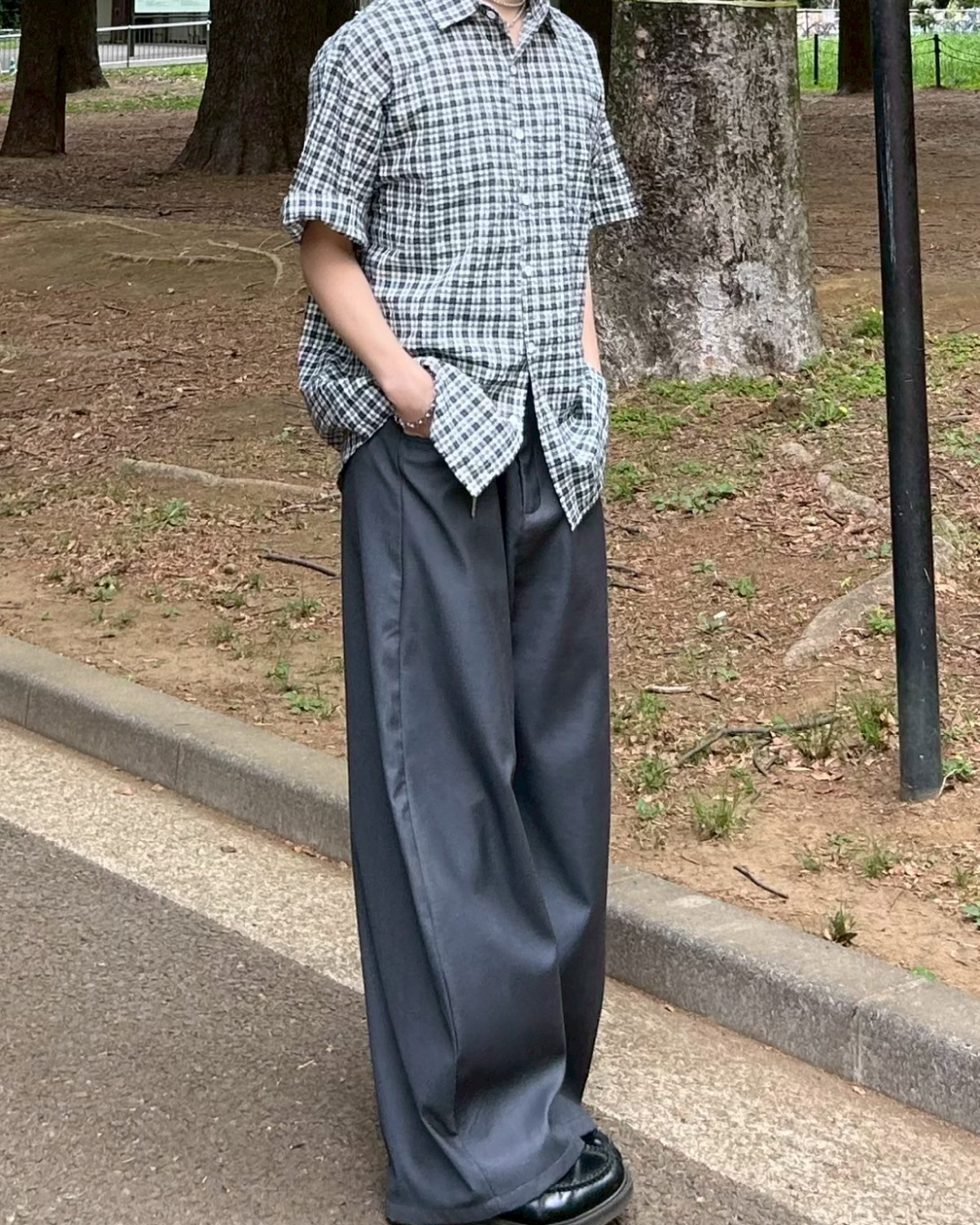 ワイドレッグカジュアルパンツ AS0070