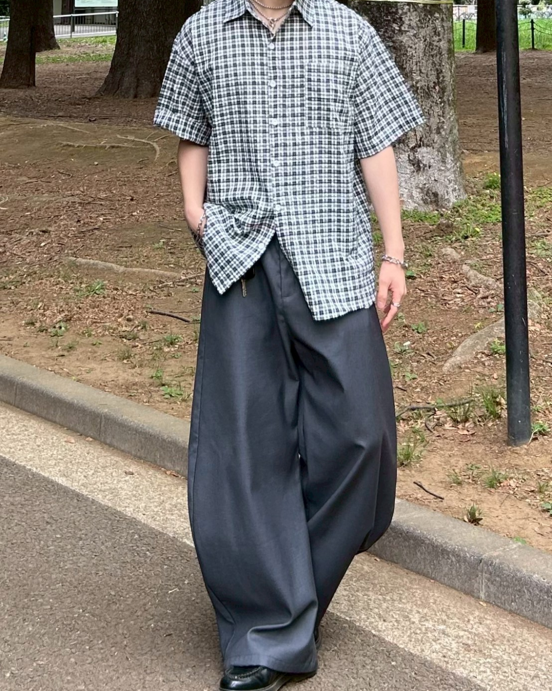 ワイドレッグカジュアルパンツ AS0070