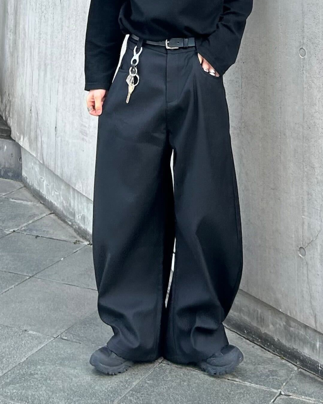 ワイドレッグカジュアルパンツ AS0070