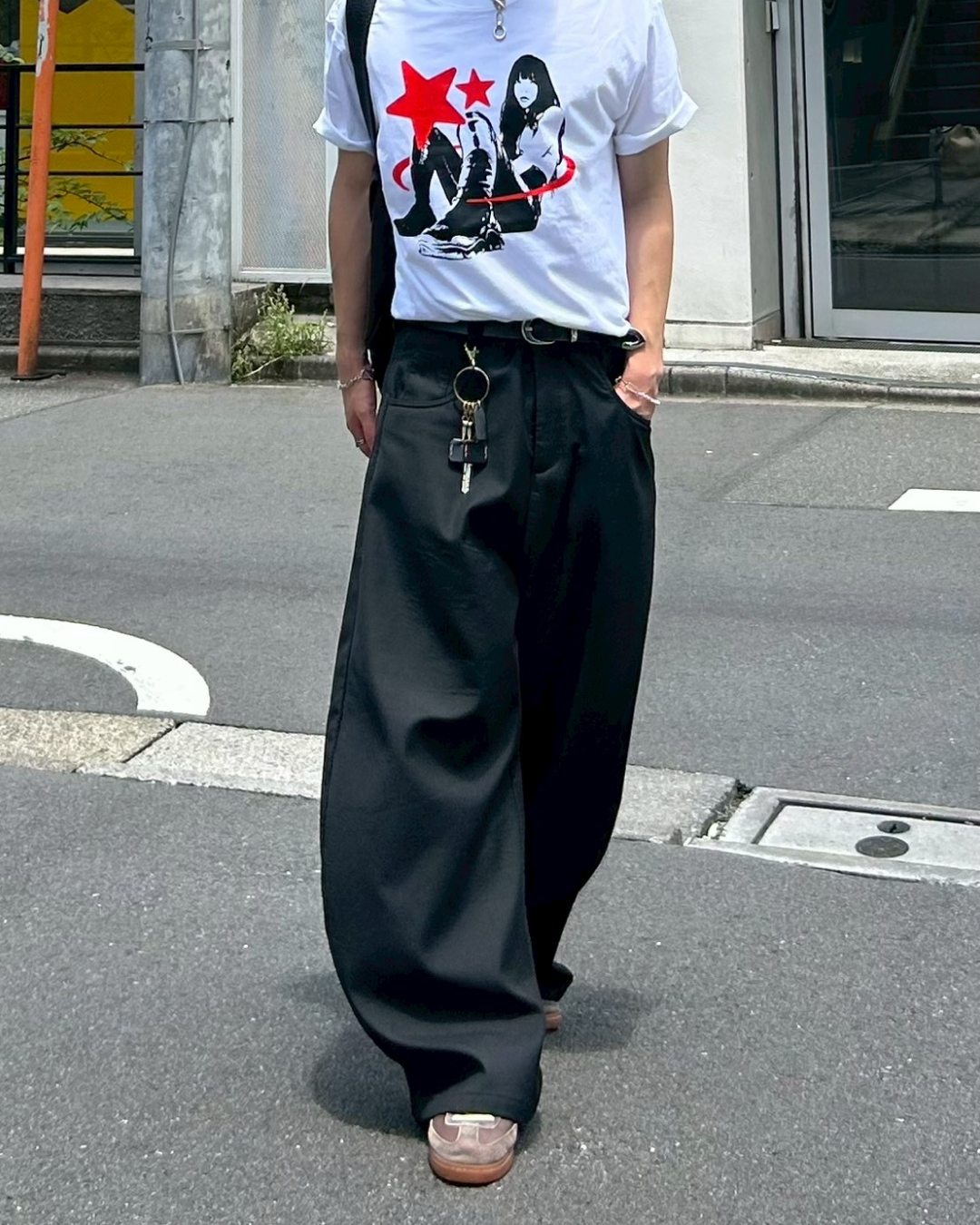 ワイドレッグカジュアルパンツ AS0070