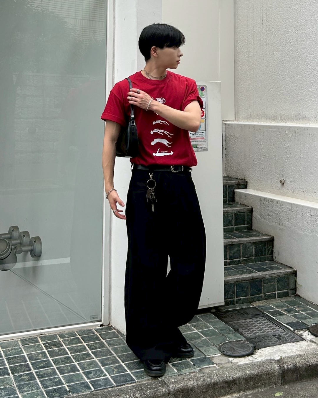 ワイドレッグカジュアルパンツ AS0070