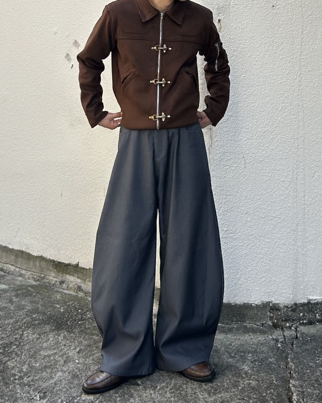 ワイドレッグカジュアルパンツ AS0070