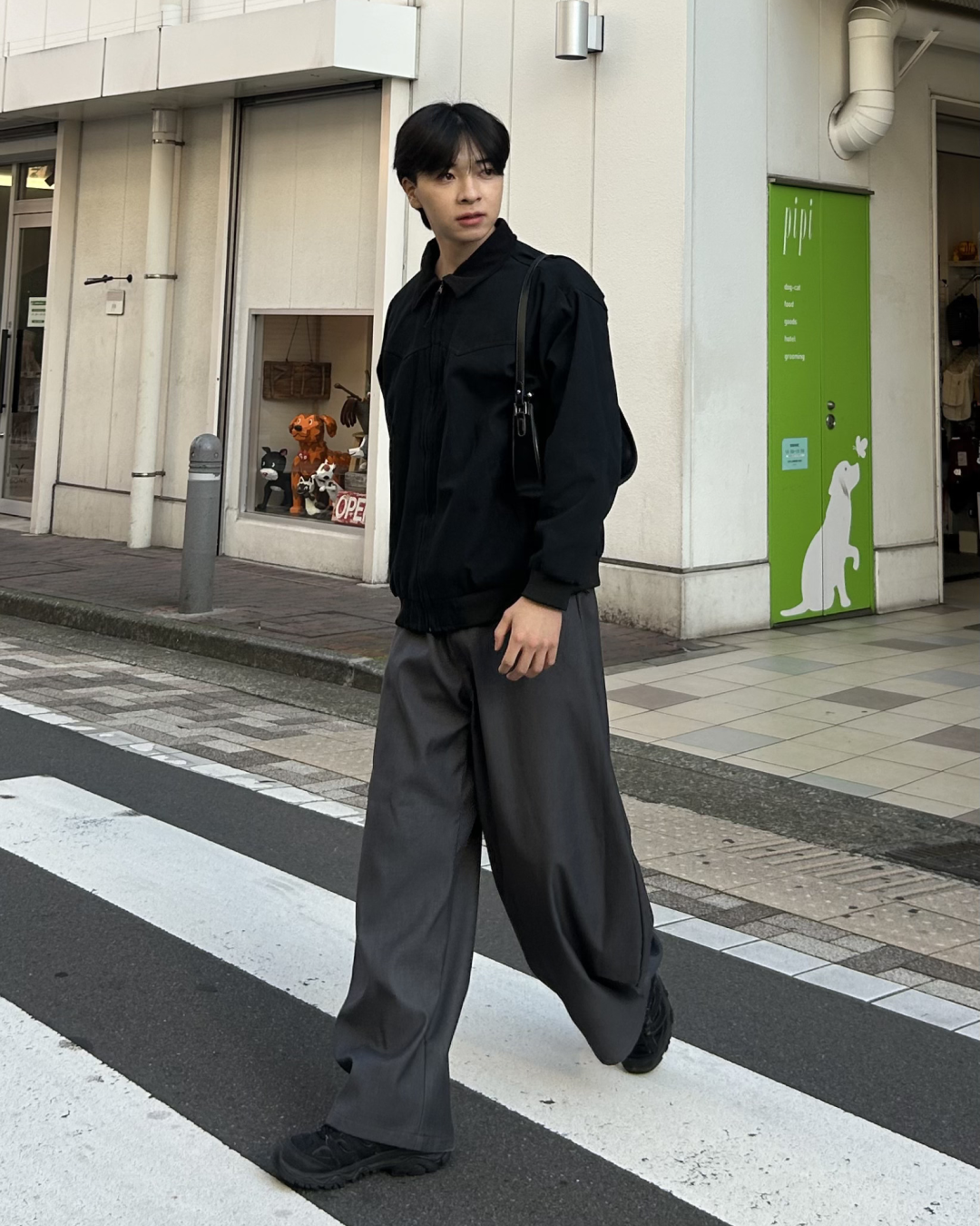 ワイドレッグカジュアルパンツ AS0070