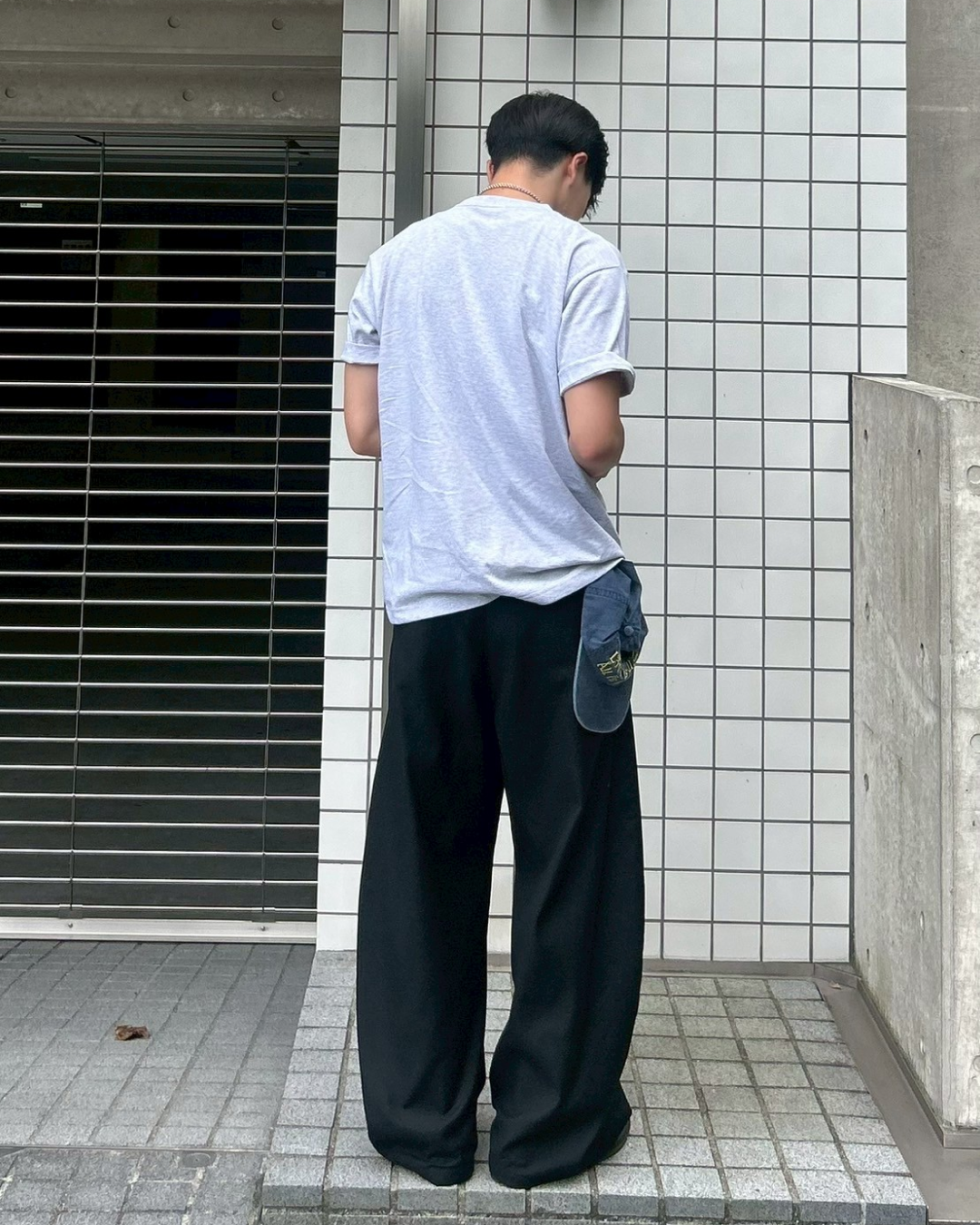 【即納】ワイドレッグカジュアルパンツ AS0070