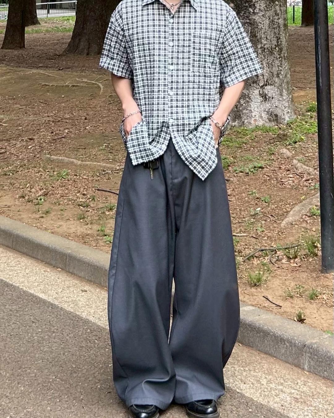 ワイドレッグカジュアルパンツ AS0070