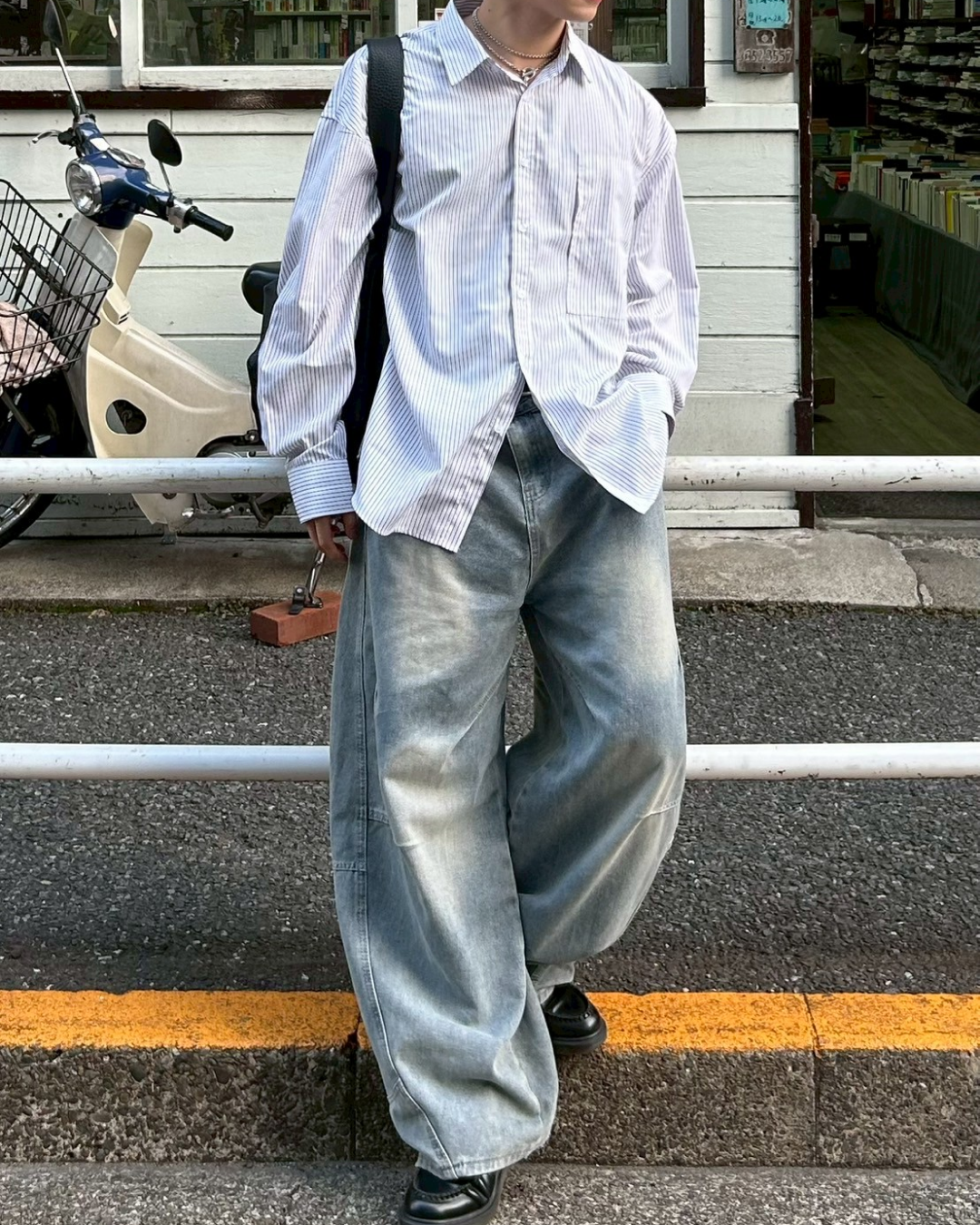 ベーシックストライプシャツ AS0080