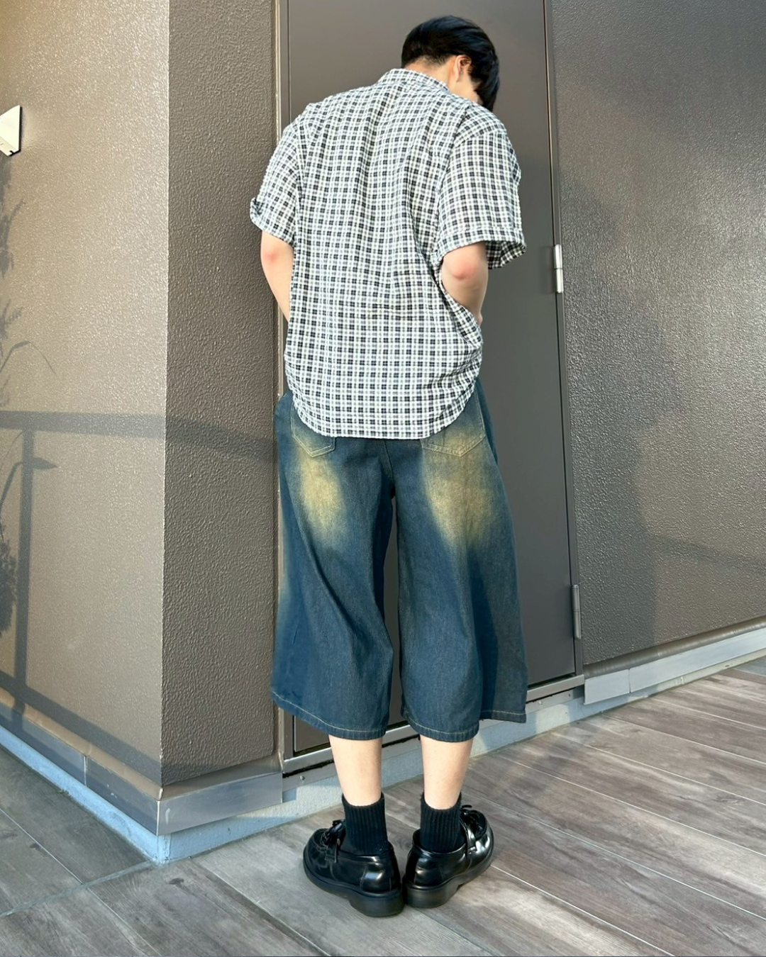 レトロダメージバギーショーツ AS0090