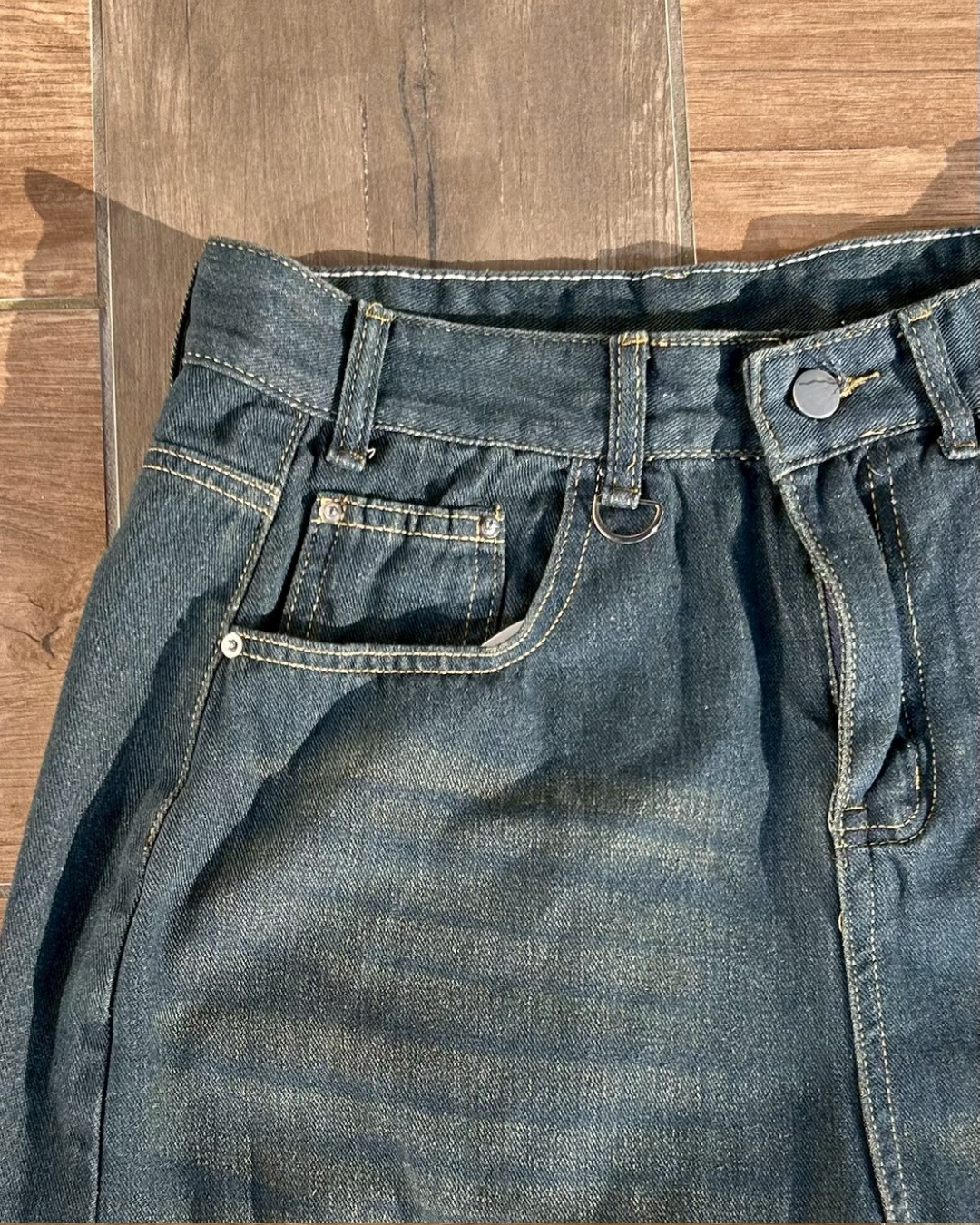 レトロダメージバギーショーツ AS0090