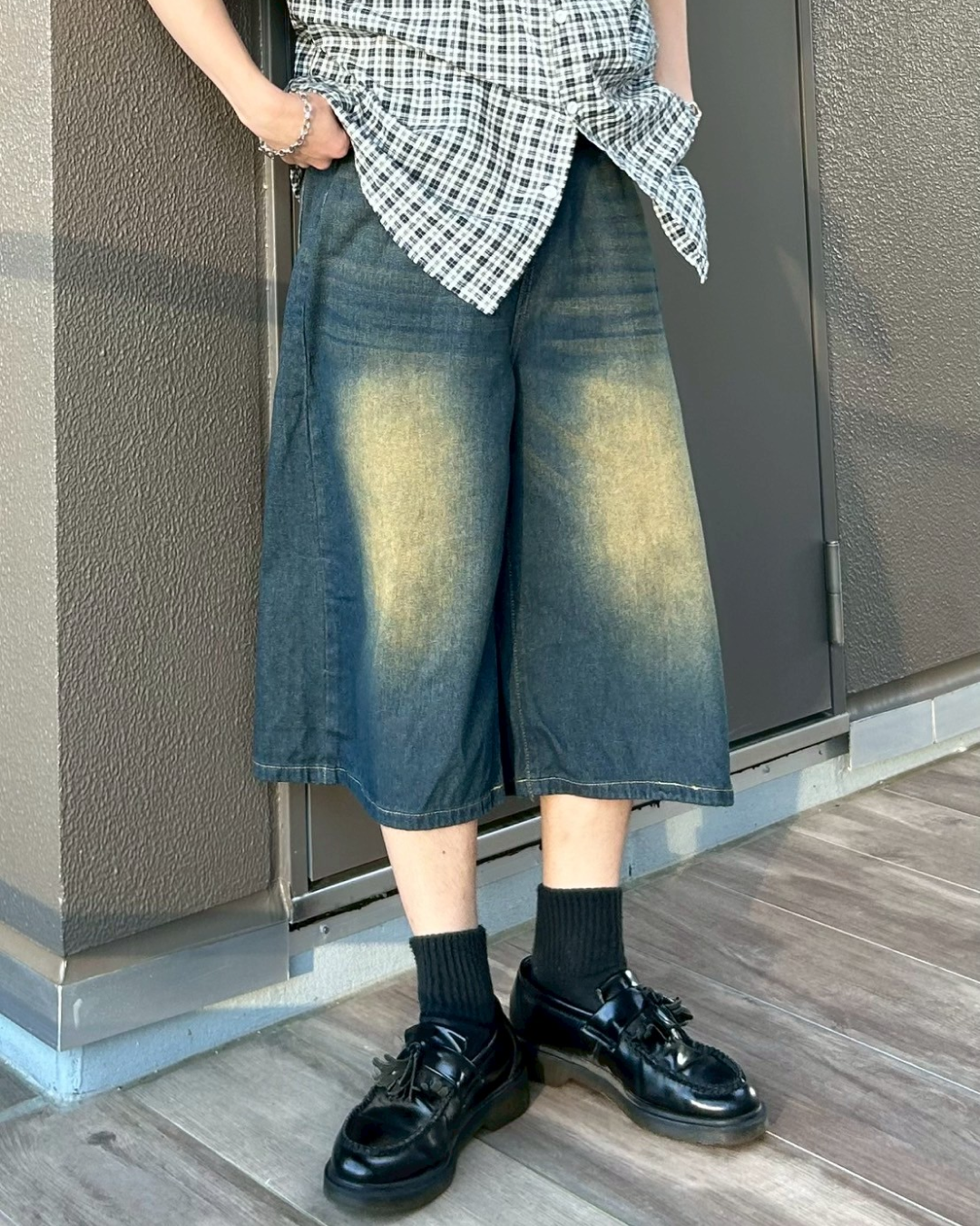 レトロダメージバギーショーツ AS0090