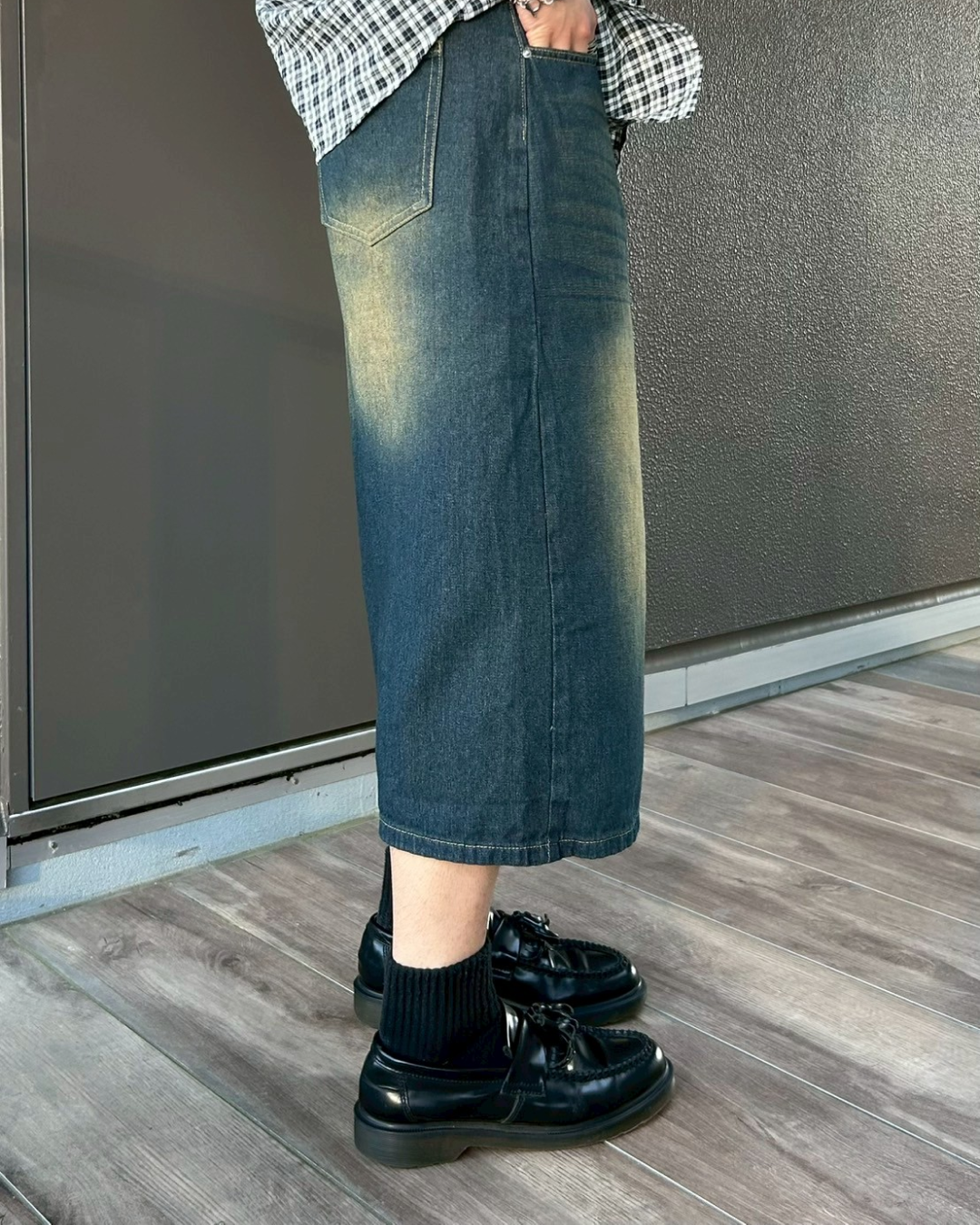 レトロダメージバギーショーツ AS0090