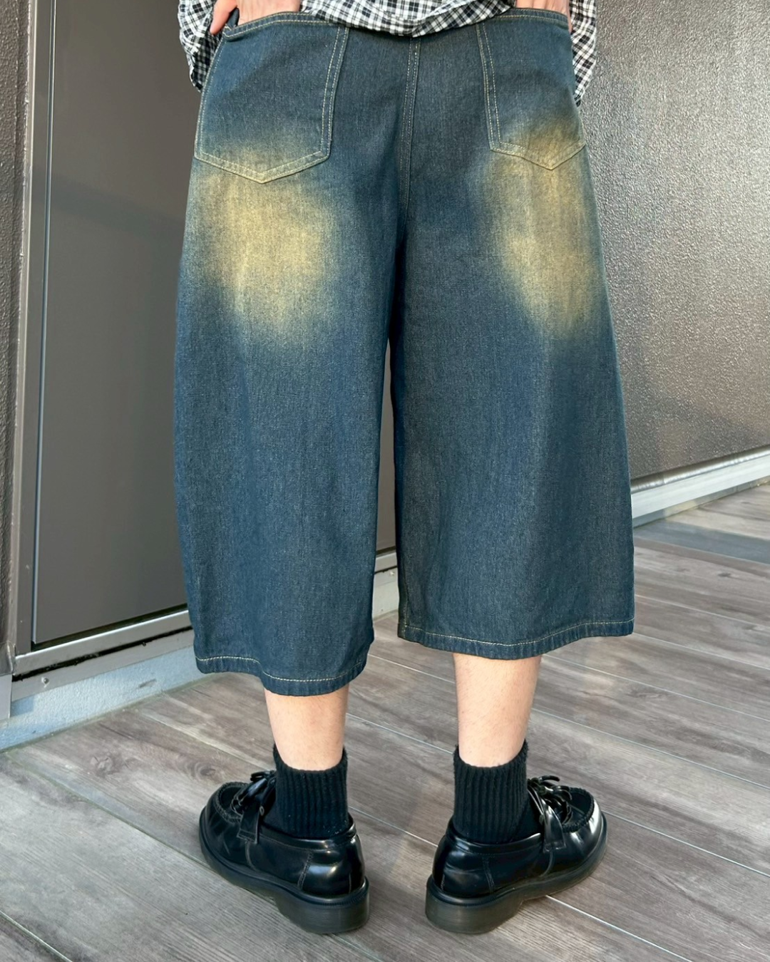 レトロダメージバギーショーツ AS0090