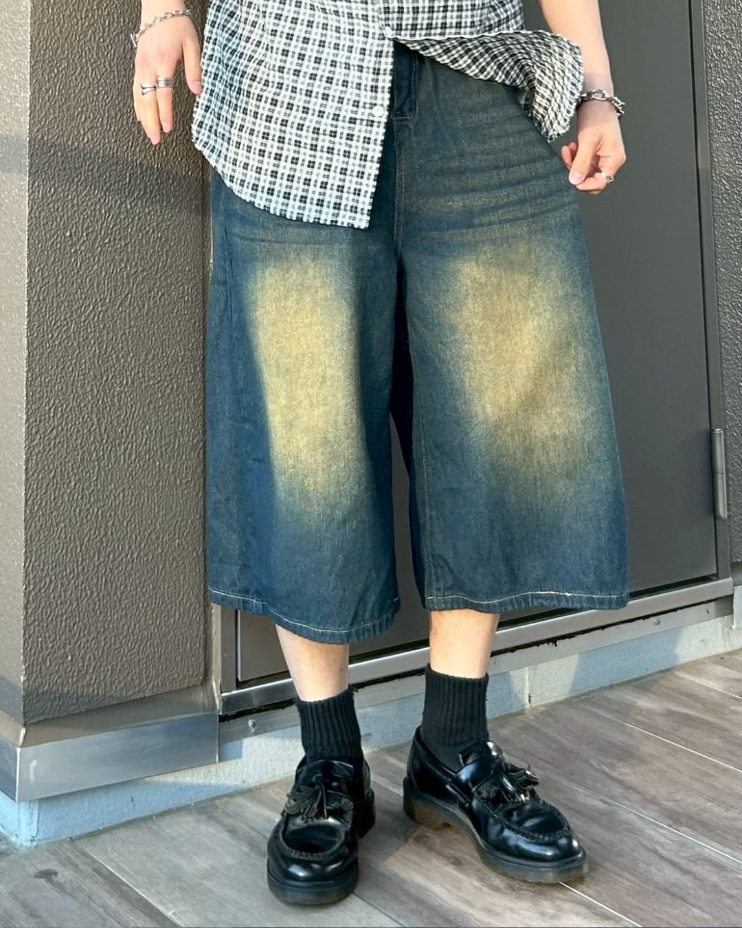 レトロダメージバギーショーツ AS0090