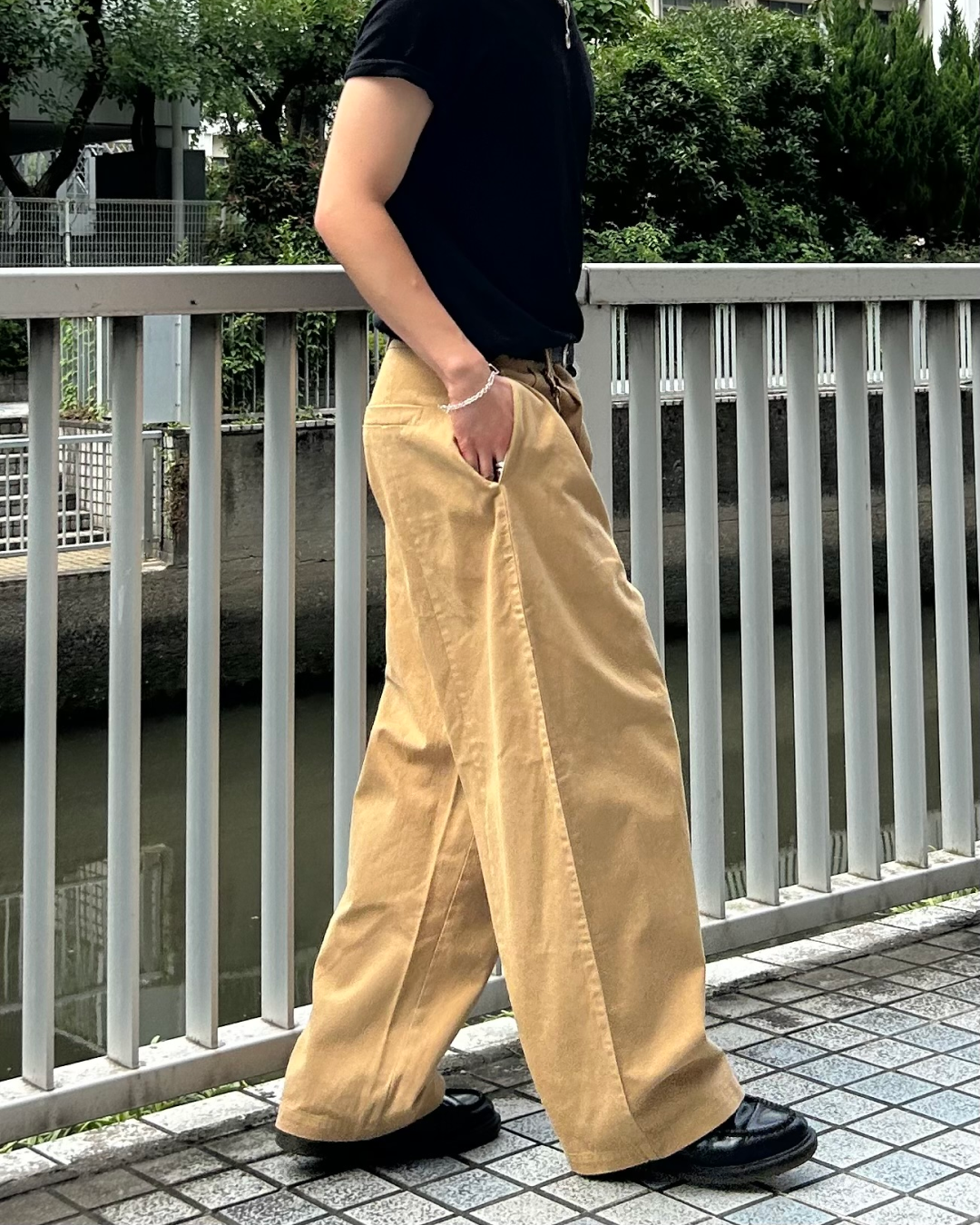 ボタンフライチノパンツ AS0179