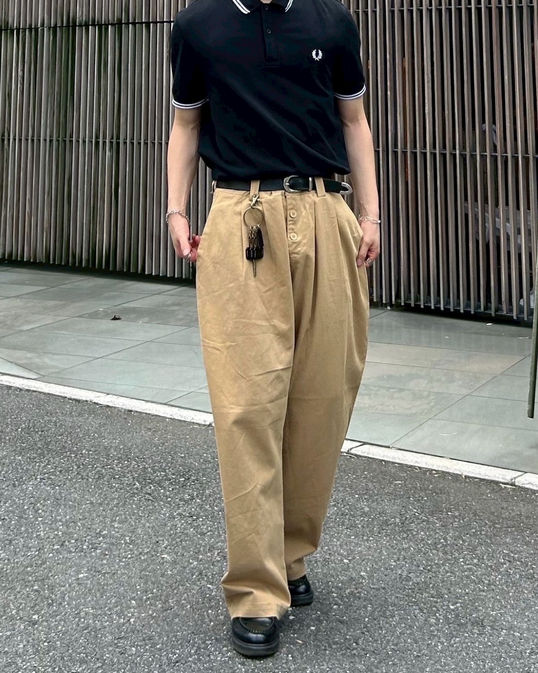 ボタンフライチノパンツ AS0179