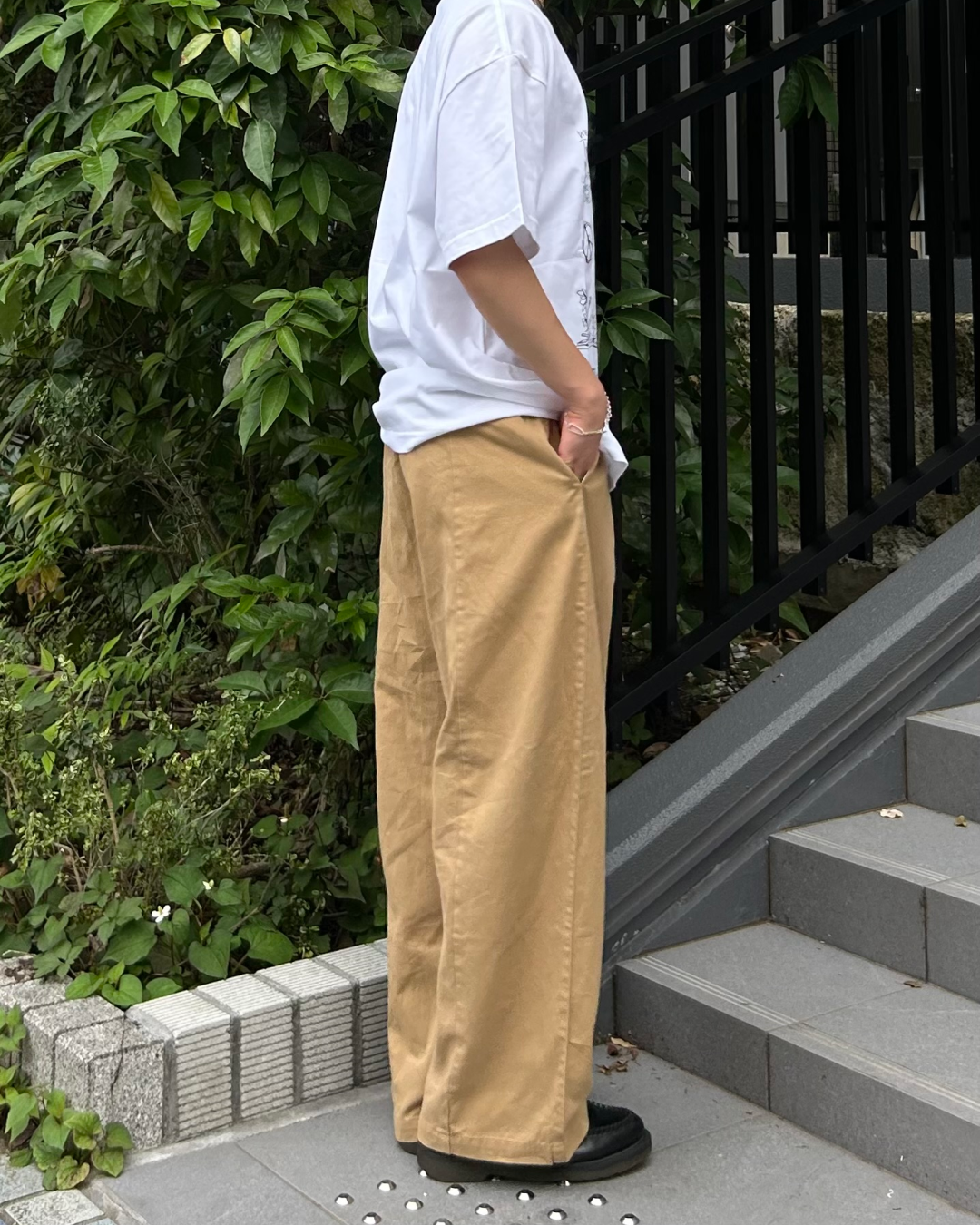 ボタンフライチノパンツ AS0179