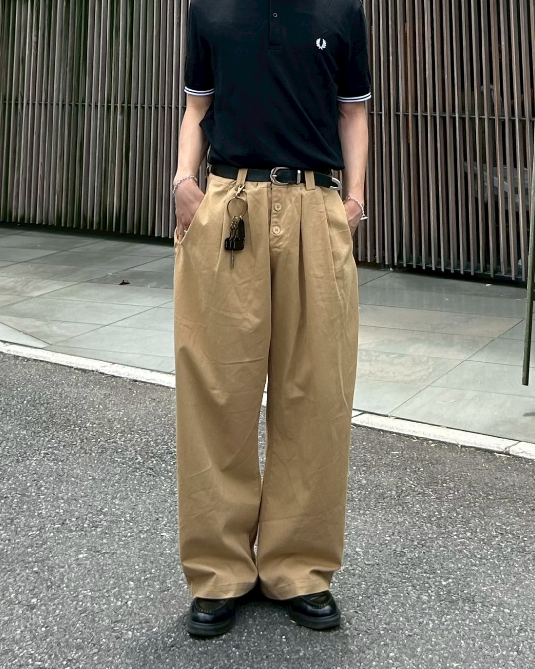 ボタンフライチノパンツ AS0179