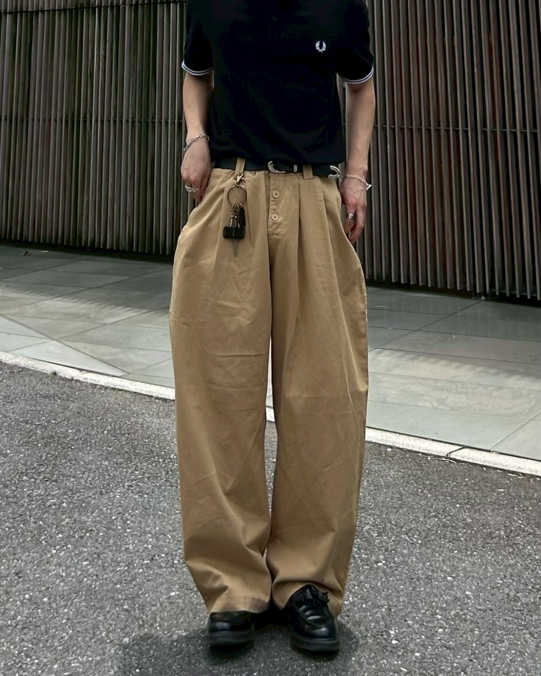 ボタンフライチノパンツ AS0179
