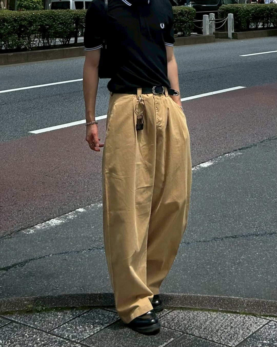 ボタンフライチノパンツ AS0179