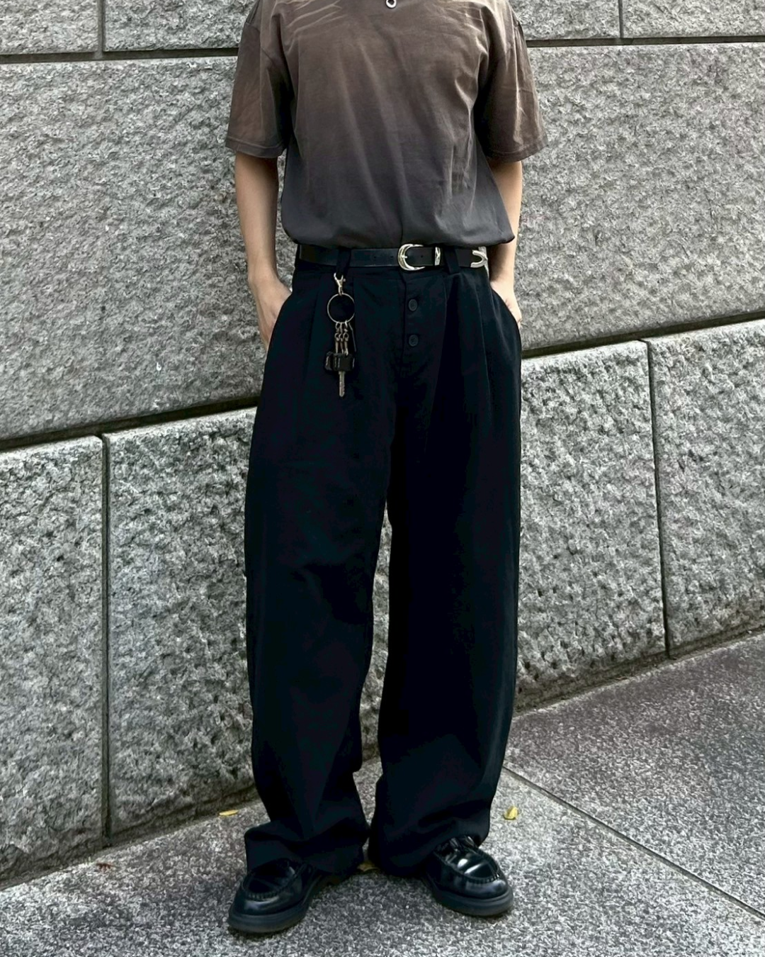 ボタンフライチノパンツ AS0179