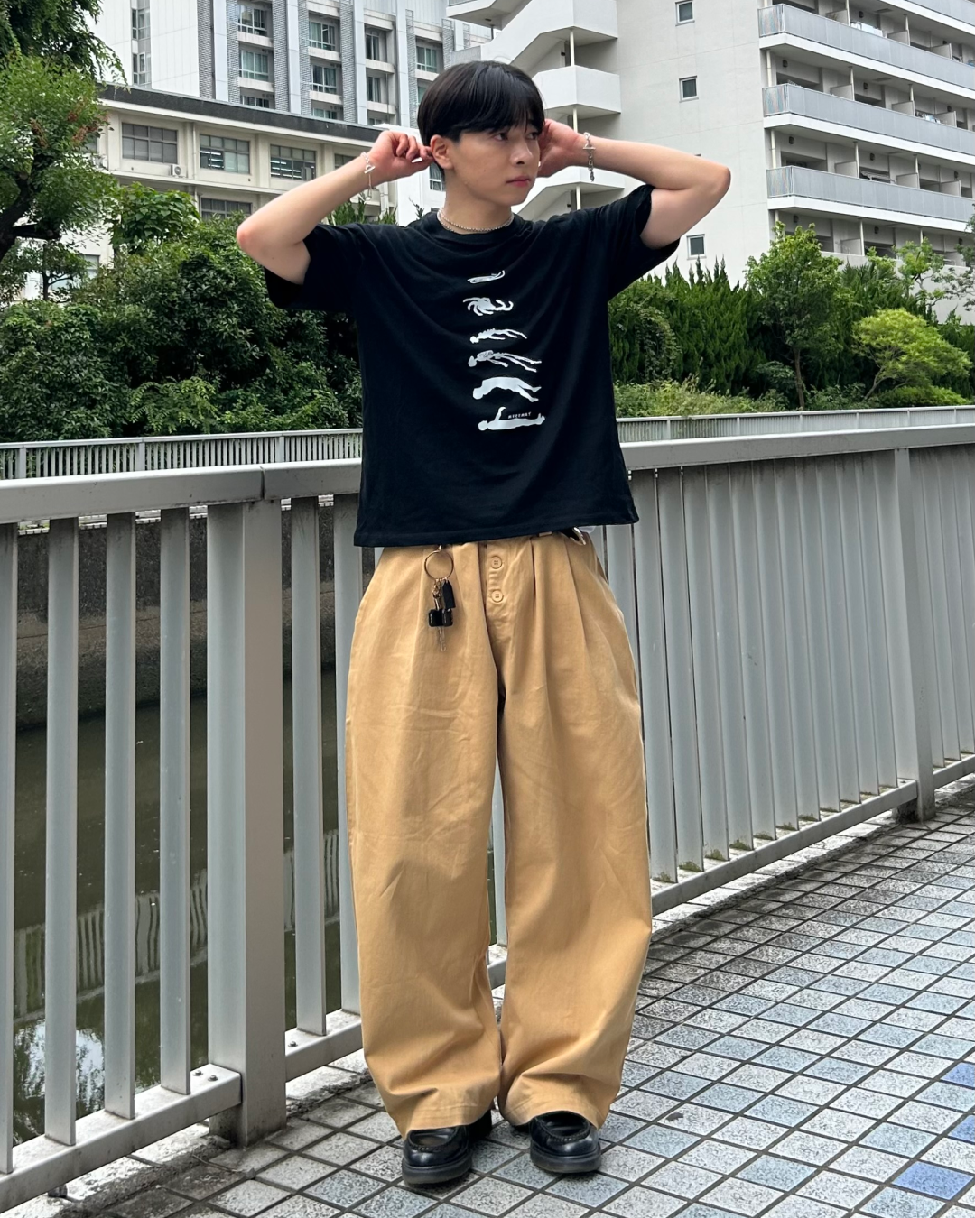 ボタンフライチノパンツ AS0179