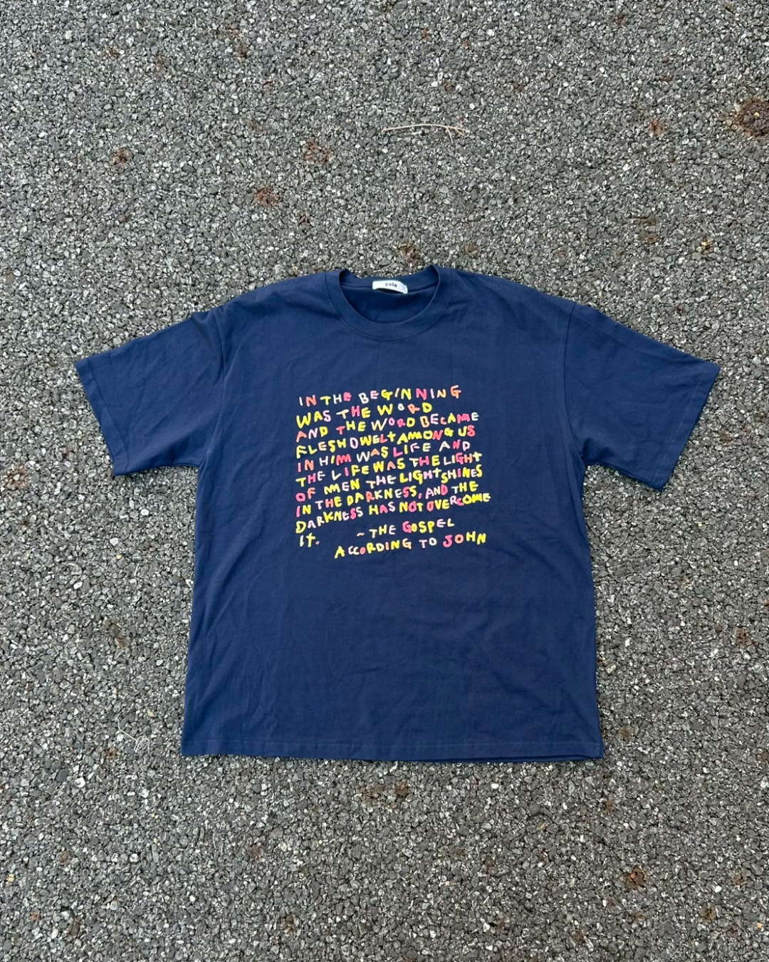 レタリングカラープリントTシャツ AS0185