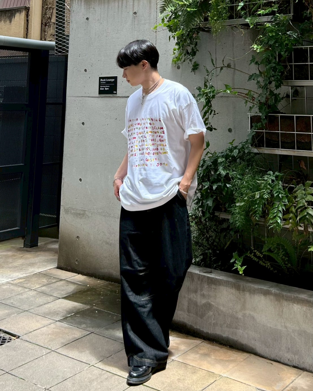 レタリングカラープリントTシャツ AS0185