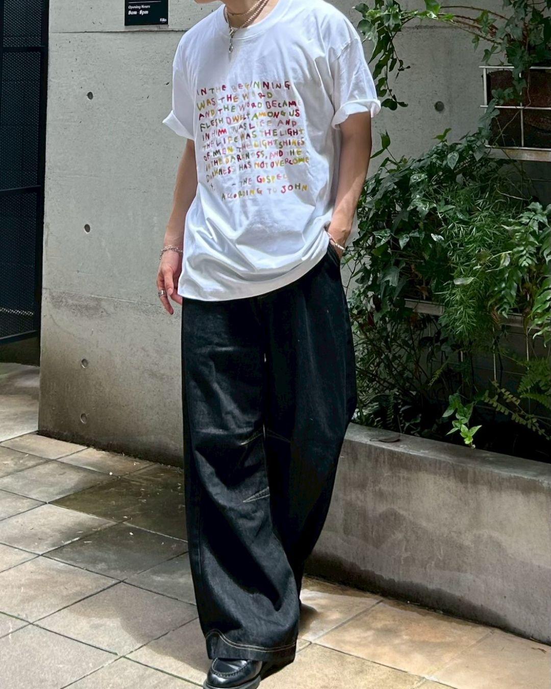 レタリングカラープリントTシャツ AS0185