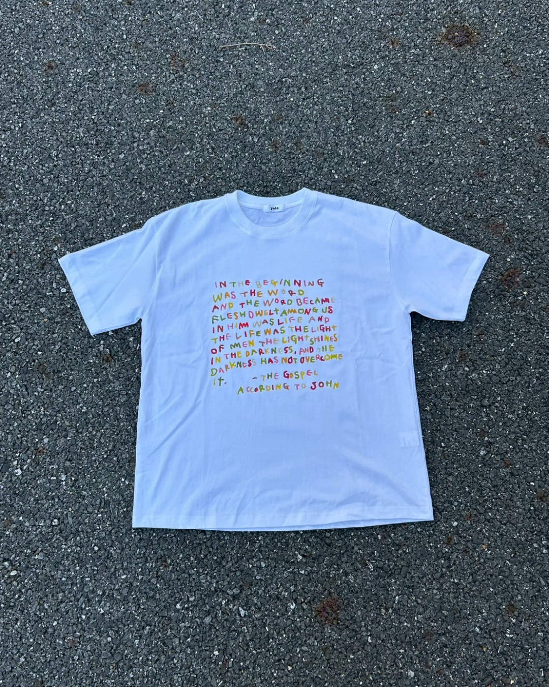 レタリングカラープリントTシャツ AS0185