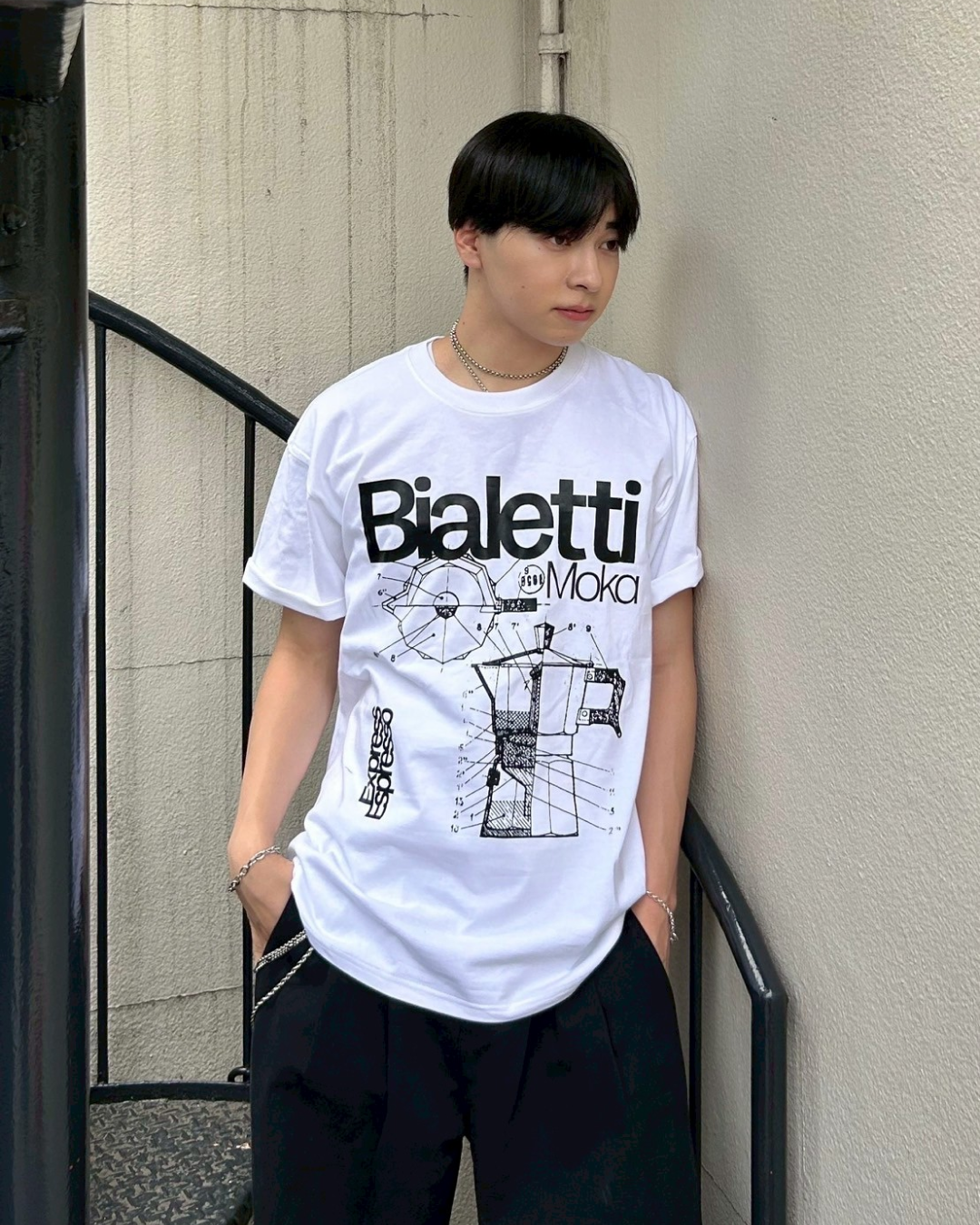 エスプレッソグラフィックTシャツ AS0192