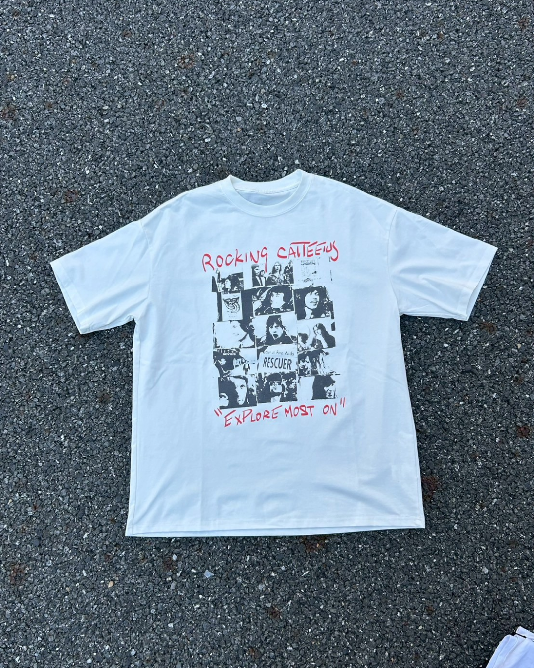 ロックバンドプリントTシャツ AS0196