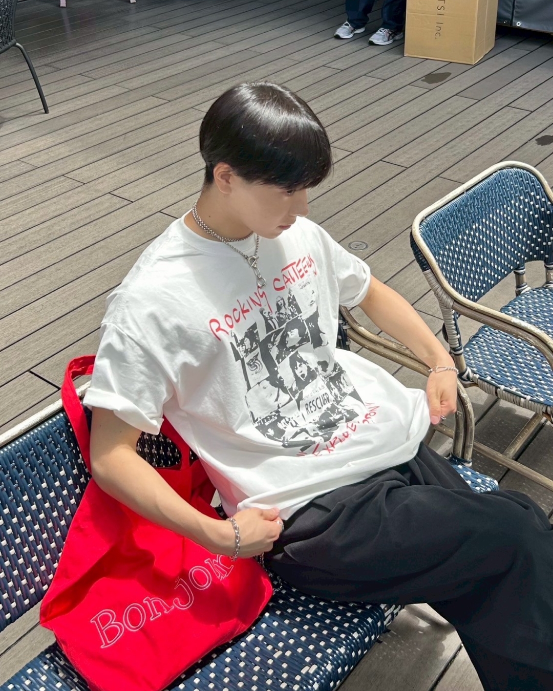 ロックバンドプリントTシャツ AS0196
