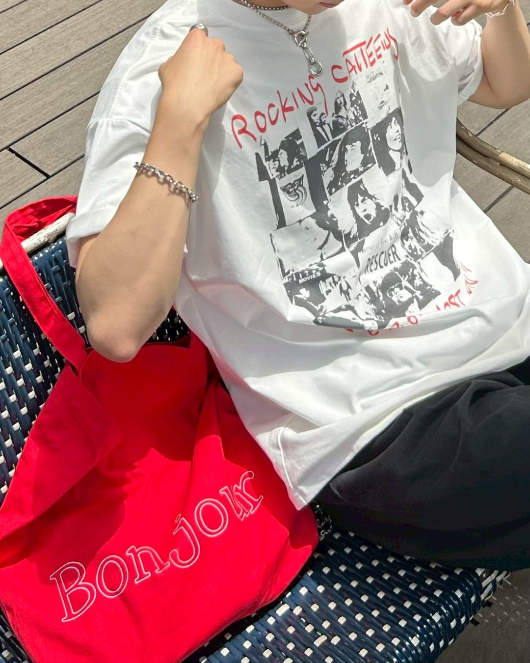 ロックバンドプリントTシャツ AS0196