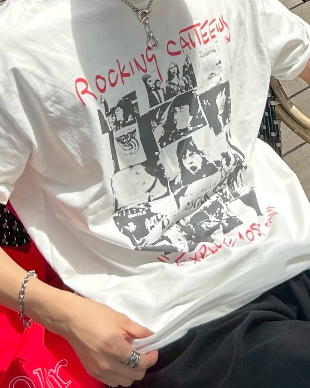 ロックバンドプリントTシャツ AS0196
