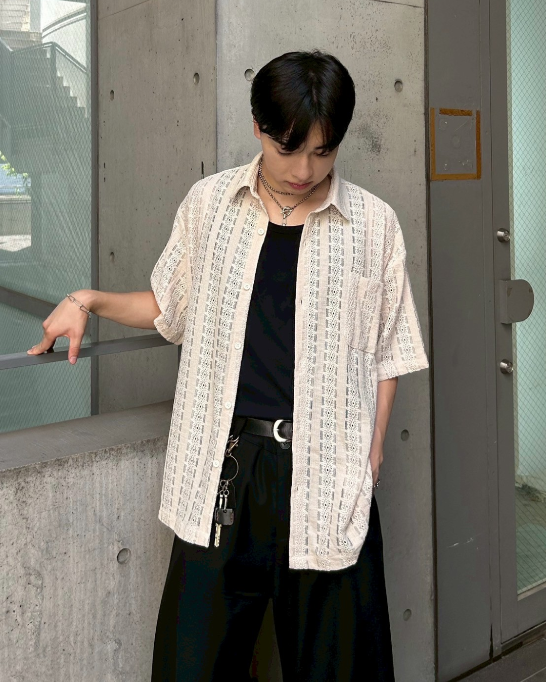 シアーニットシャツ AS0201