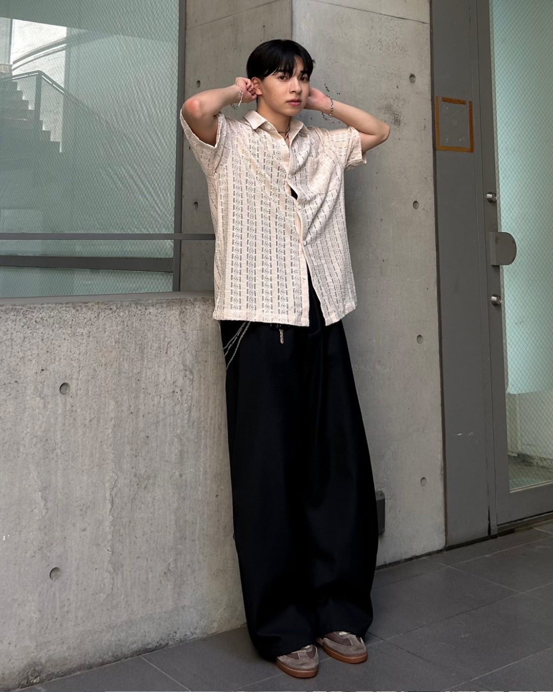 シアーニットシャツ AS0201