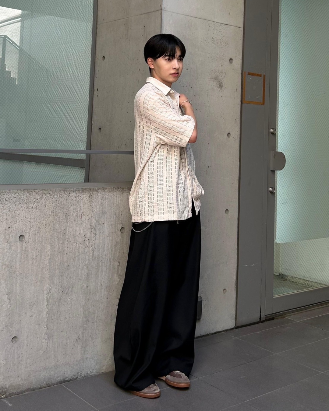 シアーニットシャツ AS0201