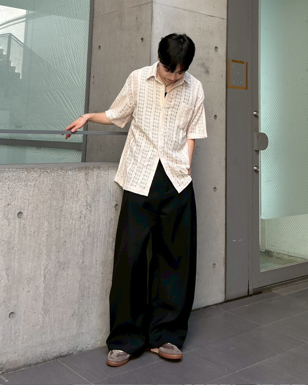 シアーニットシャツ AS0201