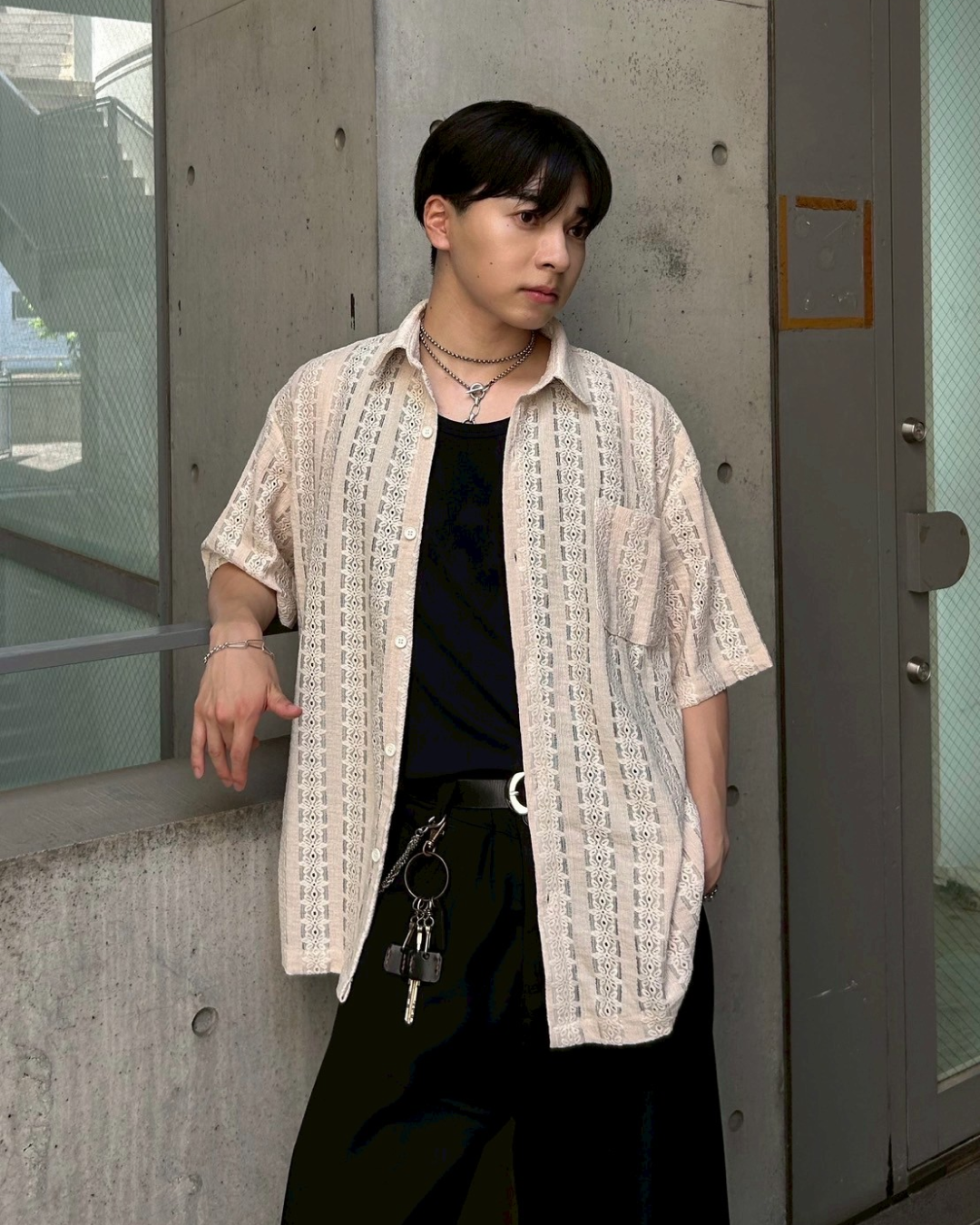 シアーニットシャツ AS0201
